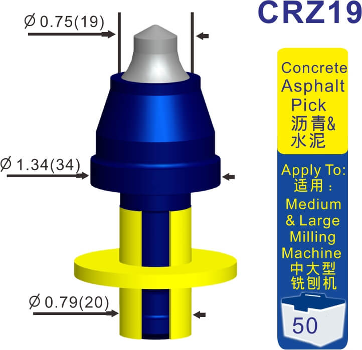 Road milling picks CRZ19