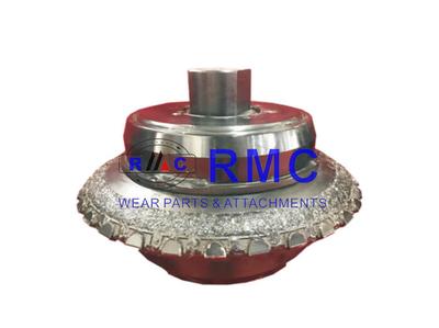 Crushed carbide overlay wear parts