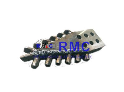 Crushed carbide overlay wear parts